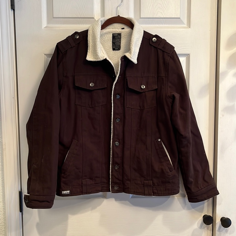 Ocean Current Brand Size M Button Front Fleece Li… - image 1